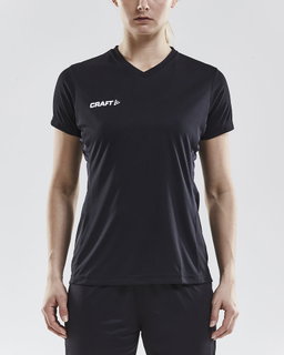 Craft Sport-Shirt (Jersey) Squad Solid - loose fit, quick-drying - black Women